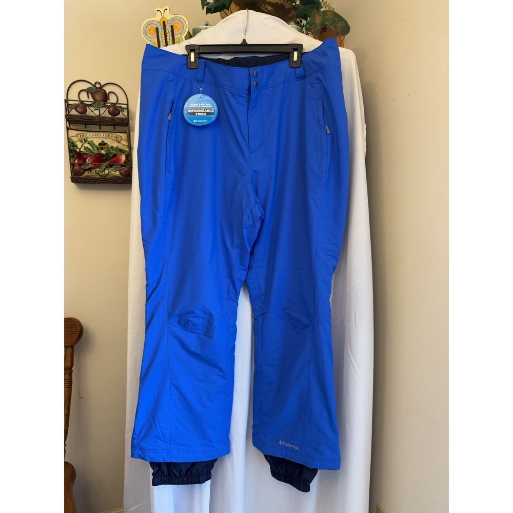 Columbia Mens Arctic Trip Omni-Heat Ski Snow Pants Size 3XL Regular Blue